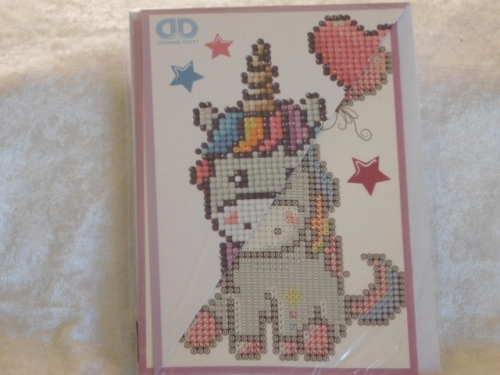 Diamond Painting Kit - Greeting Card - Baby Unicorn - Diamond Dotz